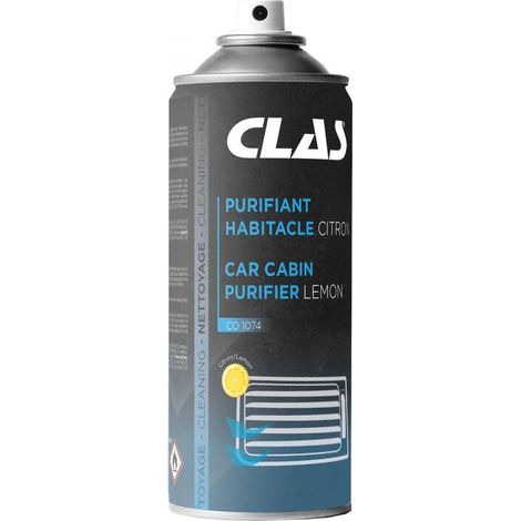 Spray purifiant conduits d'air et habitacle 400ml Citron - CO 1074 - CLAS Equipements