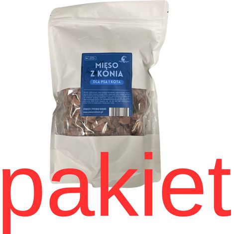 3 x 200 g di carne di cavallo liofilizzata per cani e gatti a basso contenuto di grassi vitamine B1 e B2 minerali snack salutare