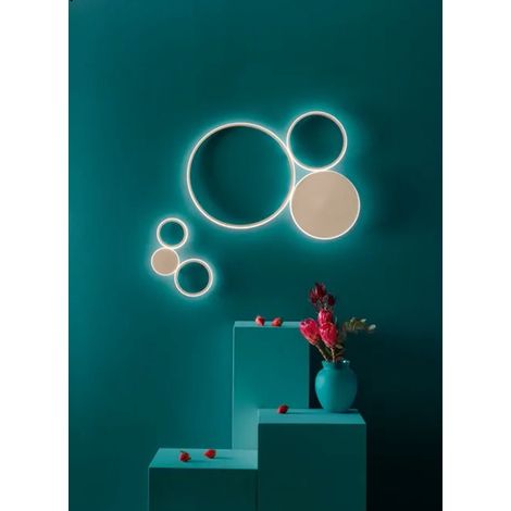 APPLIQUE POIS ORO LED 3000K 1652LM 20W L.25CM H.36CM