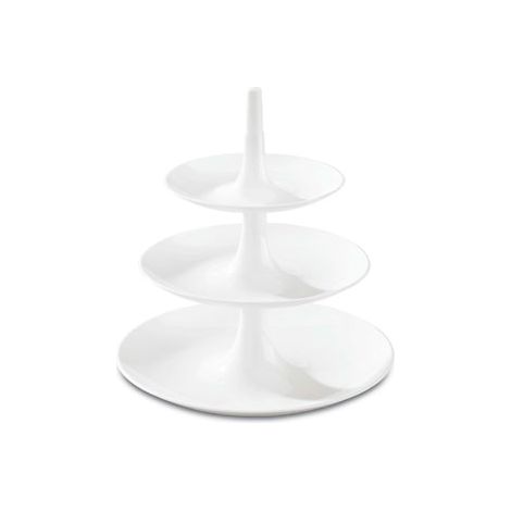 Koziol Soporte para postres Babell L blanco 31,4 cm