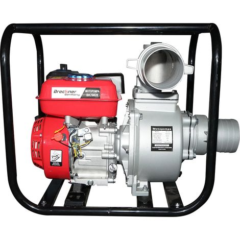 Motopompa a benzina 7,5 CV WP40S, 4 pollici, portata massima 80 m³/h, profondità 8 m, altezza 26 m. Breckner Germany (1/5)