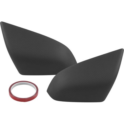 Paar Rückspiegelabdeckungen, Dekor aus trockenem Kohlefaser, passend für TESLA MODEL S 2012-2021, matte Textur (1/5)