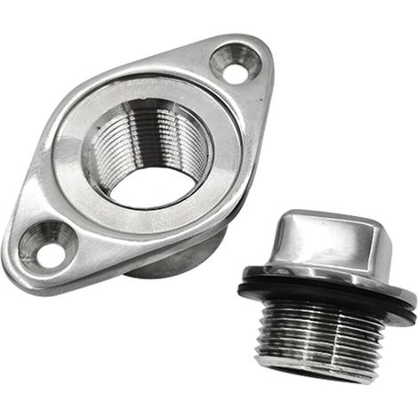 Bouchon de vidange en acier inoxydable 316, forme diamant, pour bateau ou yacht, bouchon de poupe, accessoires de quincaillerie marine, bouchon de 25 mm (1 pouce), tête en forme de diamant, bouchon de