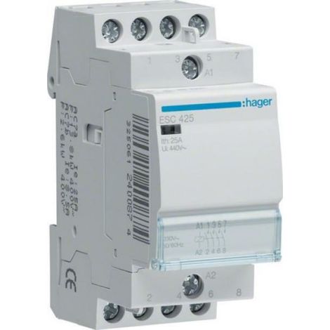 Hager ESC425 Contattore d'installazione 4 NA 400 V 1 pz. (1/4)