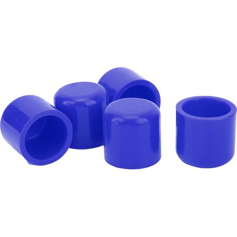 5 bouchons silicone bleus 30mm flexibles résistants à l'usure pour prises d'air et vide universels (1/5)