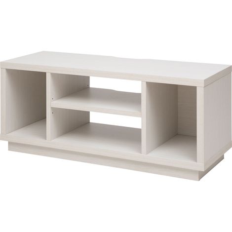 Iris Ohyama, TV-Ständer, TV-Ständer, TV-Arbeitstisch, Bildschirm bis zu 43 Zoll, OTS-100S, White Oak, W36 x D100 x H41,5 cm