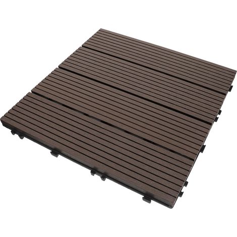 Dalle de sol en plastique à joints bois monobloc pour usage (1/5)