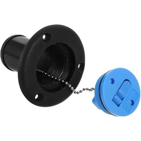 Bouchon de remplissage en plastique robuste pour camping-car, bateau, yacht, polyvalent, montage facile, compatible avec réservoir d'eau douce et prise d'eau, camping-car (1/5)