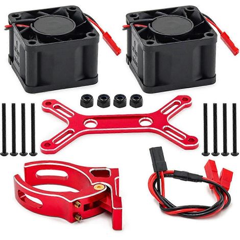 Ventilateur de refroidissement pour voiture télécommandée, système de ventilation compact pour modèles 1/5, compatible avec véhicules de modélisme haute performance et loisirs (1/5)