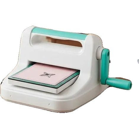 Máquina troqueladora y gofradora, apertura de 160 mm, compatible con varios tipos de papel, BLANCA (1/2)