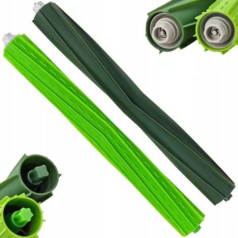 Ersatz Hauptbürste kompatibel mit Saugroboter iRobot Roomba S9 Set 2 Rollen 252 mm Gummi (1/5)
