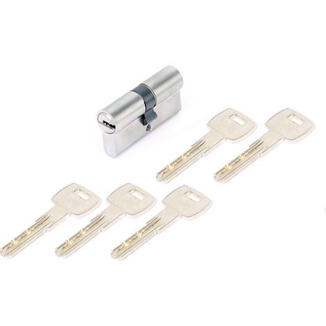 CILINDRO SICUREZZA CROMO MM.30+30 C/5 CHIAVI