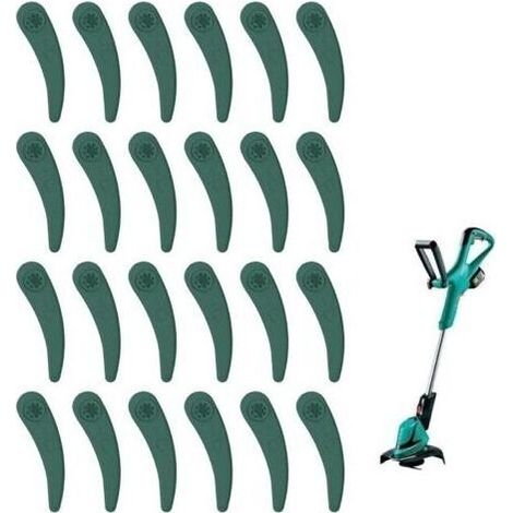 24pcs Lames En Plastique De Rechange Tondeuse Lame Coupe Bordure Lame Coupe Bordur Lames En Plastique Coupe Bordure à Lame Plastique Pour Lames De Coupe-Bordures Bosch Art 23-18 Li Art 26-18 (1/5)