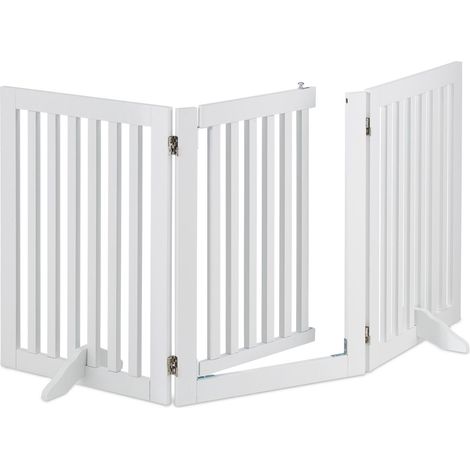 Weies sicherheitstor mit tur 70 cm 883