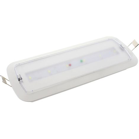 Luz de emergencia LED NICELUX con AUTO-TEST, Permanente / No permanente, Blanco frío (1/4)