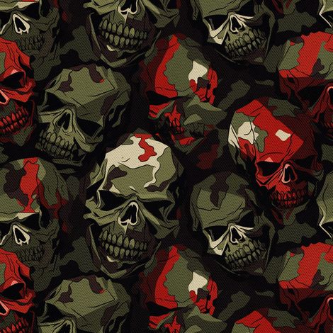 Tela decorativa para exteriores Oxford - Motivo de calavera I DX5010 (1/5)
