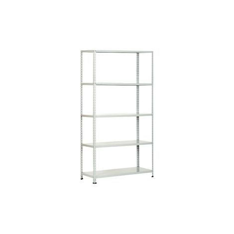 Fermart.it, Scaffale a 5 Ripiani, 37x100 cm, In Kit, Grigio