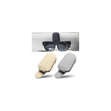 2 Pièces Porte-Lunettes de Voiture Magnétique, Support Lunettes pour Voiture, Universel, Clip de Support de Lunettes de Soleil pour Voiture Pare-Soleil, Auto Accessoires (1/5)
