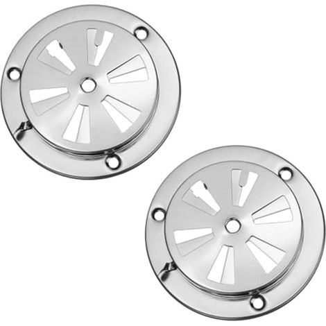 Lot de 2 grilles d'aération de barbecue en acier inoxydable pour une meilleure circulation de l'air, pièces de rechange pour gril, cuisinière (9,5 cm)
