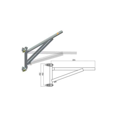 BRACCIO A PALO PER CARRUCOLA DI SICUREZZA KG.150  mm.874x452