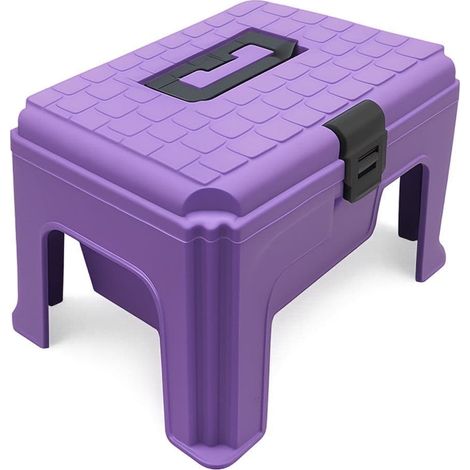 Horse Grooming Tack Box Large (Purple Step Up Equestrian Storage Case)