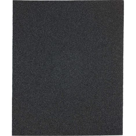 Feuille de papier abrasif émeri bleu 230x280 mm en corindon de grain 60 collage de qualité supérieure et toile de lin flexible pour le ponçage grossier du métal et de l'acier (1/5)