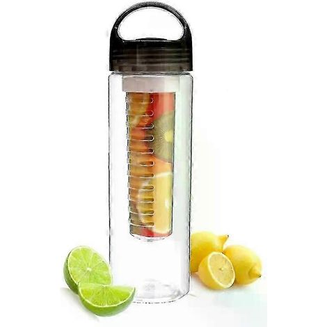 Tragbare Wasserflasche mit Fruchtinfuser, ideal für Sport, Detox, Gesundheit, Wandern, auslaufsicher, geeignet für Büro oder Familienausflüge. C1 (1/5)