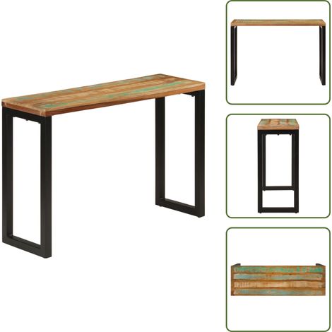 Table console 110x35x75 cm bois massif de récupération - Table Console - Tables Console - Table - Table De Couloir (1/5)
