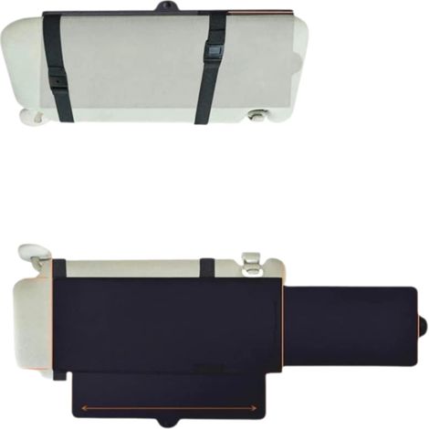 Rallonge Pare-Soleil Voiture - Extension Télescopique 0,8 à 1,2 m - Protection Anti-Éblouissement et UV400 - Fixation Magnétique - Noir (1/5)