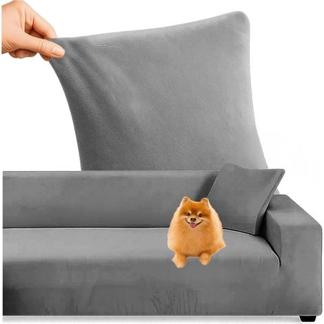 Dunkelgrauer sofabezug 145 185 cm stretchstoff