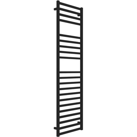 Termoarredo bagno scaldasalviette forma square calorifero termosifone nero opaco finitura- nero - misure h1800xl500xi470 mm - confezione 1 (1/5)