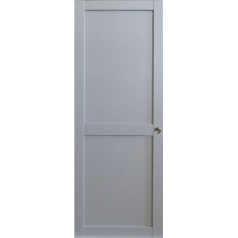 Porte Coulissante Athena Ral7035 2 Panneaux H204 X L83 Et 2 Coquilles (1/3)