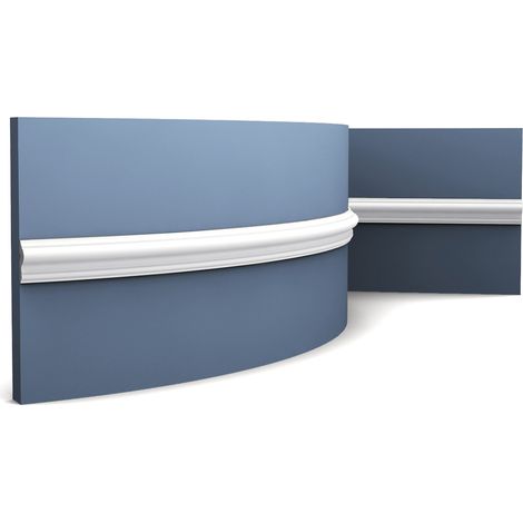 Panel moulding Orac Decor PX201F AXXENT Flexible moulding Stucco moulding timeless classic design white 2 m (1/5)
