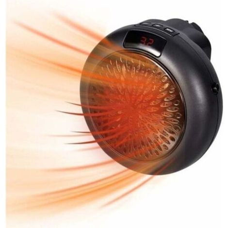 Mini radiateur électrique avec télécommande, radiateur soufflant mural pour salle de bain, radiateur électrique économique pour chambre à coucher et maison (1/4)