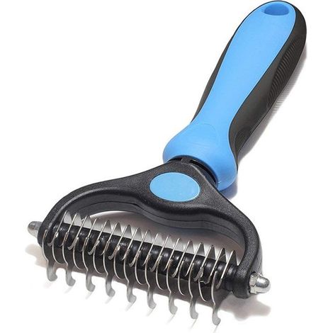 Undercoat brush for medium to long-haired dogs and cats - Undercoat brush for removing knots and tangles (1/4)