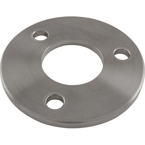 ECONOMY Ronde gelocht für Rohr ø 42,4 mm,Edelstahl geschliffen V2A (1/2)