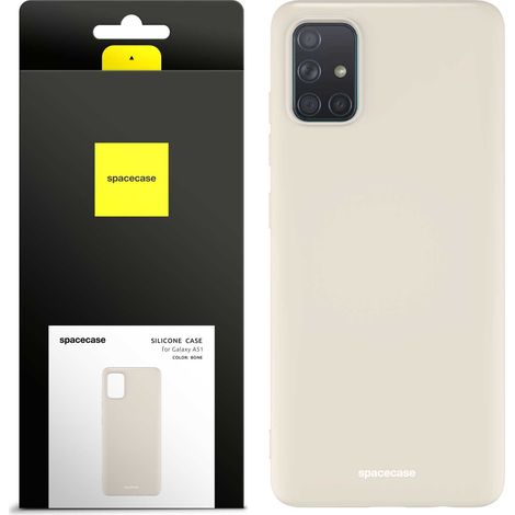 Funda de silicona Spacecase para Galaxy A51 color hueso (1/5)