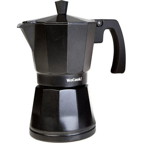 Luccia WECOOK Aluminium-Kaffeemaschine, geeignet für Induktion, 12 Tassen, 30112
