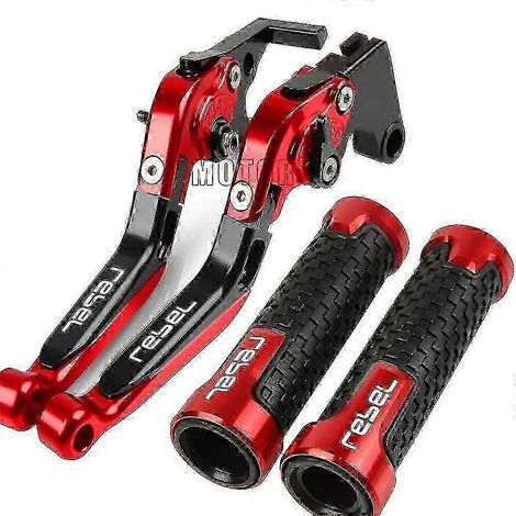 Poignées de guidon Unique Motorcycle Parts, leviers de frein et d'embrayage, compatibles avec Honda Rebelcmx250c 1996-2011 2010 1999 1998 (1/5)