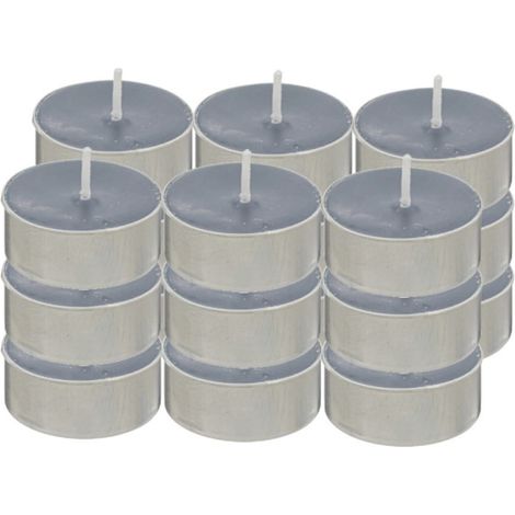 Lot de 18 Bougies Chauffe-Plat "Hugo" 3,7cm Bleu Orage (1/3)