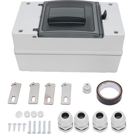 IP66-Gleichstrom-Leistungsschalterkasten, regensicherer Kunststoff-Verteiler für den Außenbereich für MCCB-Solarbatterieschalter (1/5)