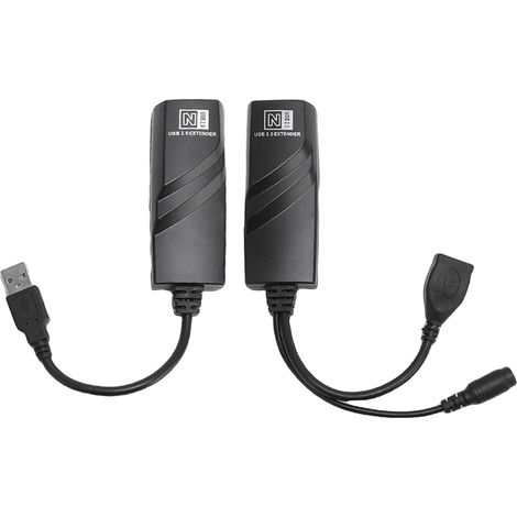 Rallonge USB, portée de transfert de 100 m, connexion stable avec câble réseau CAT5, CAT5E et CAT6, adaptateur USB vers Ethernet, prise UE (1/5)