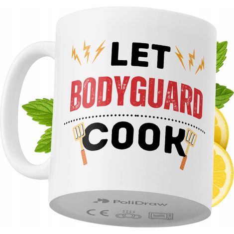 Tazza per una guardia del corpo, divertente e umoristica, per caffè e tè, con grafica e testo divertenti, ideale per compleanni, onomastici e festività. Tazza premium per occasioni speciali, per casa, (1/5)