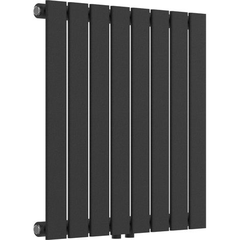 Radiateur à panneau design plat 459 watts acier 60 x 60 cm noir (1/5)
