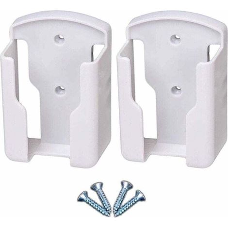 Support de télécommande mural pour systèmes de télévision et de climatisation Boîte de rangement murale pour télécommande univers pour télécommande, blanc, paquet de 2 (1/5)