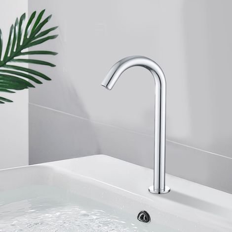 G1/2-Zoll-Gewinde, automatischer Induktionssensor-Wasserhahn, Infrarot-Einzel-Kaltwasserhahn mit Steuerkasten
