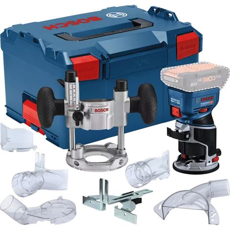Fresatrice per bordi a batteria Bosch GKF 18V-8 con unità di immersione, senza batteria e caricabatterie in L-BOXX 238 (1/7)