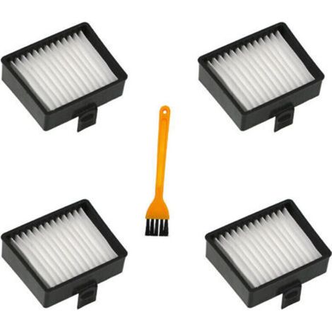 4 pièces Filtres plissé plat For Ryobi P712 P713 P714K aspirateur manuel，avec brosse de nettoyage