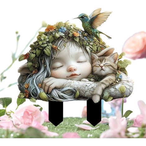 Magischer Gartenstecker Deko Skulptur Figur Ornament