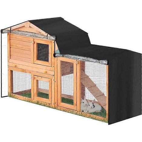 Housse de clapier pour lapin, résistante à la poussière et à l'humidité, pour cage d'animal de compagnie - 180 x 52 x 86 cm (1/5)
